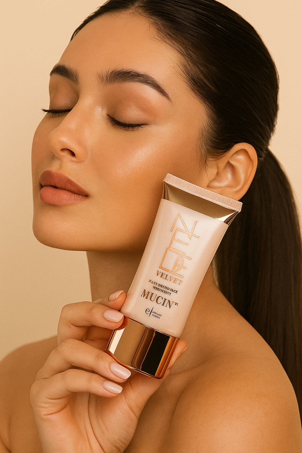 MUICIN - LUMINOUS NUDE VELVET FULL COVERAGE FOUNDATION TUBE